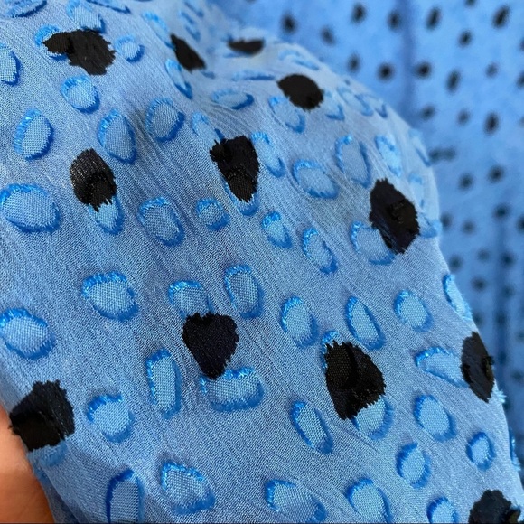 Rebecca Taylor Nova Dot Clip Silk Wrap Dress 0 - Picture 7 of 11